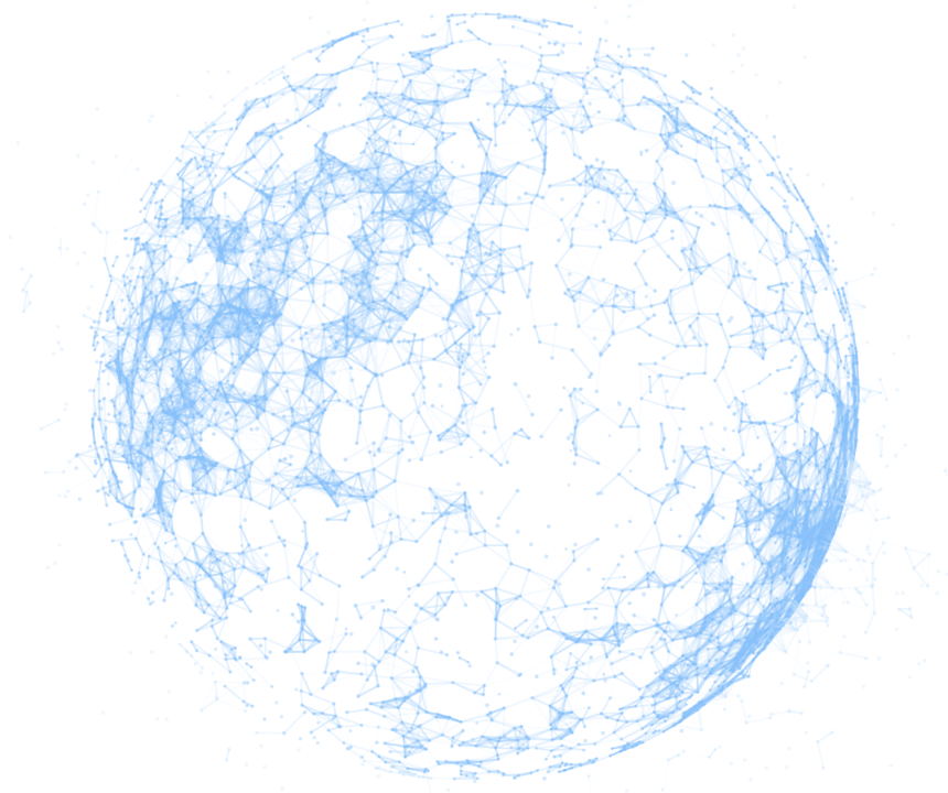 Network globe background